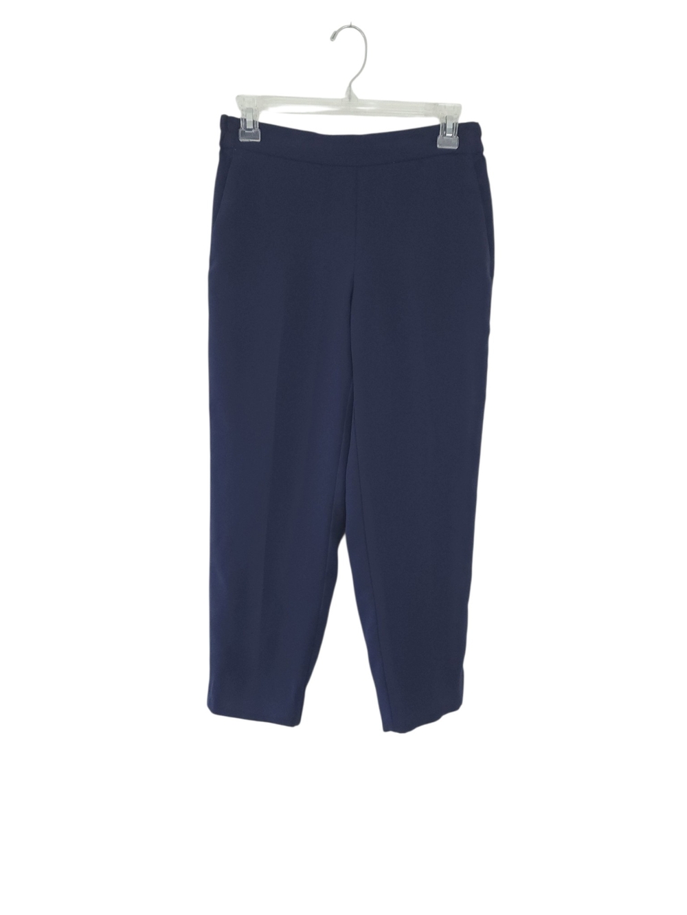 J. Crew Jamie Pant 6P Petite Navy Cropped Straight-Leg Pull-On Pants,Pockets